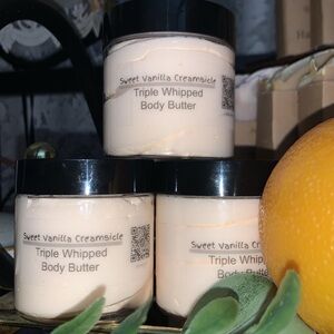 Triple Whipped Body Butter Sweet Vanilla Creamsicle Handmade Small Batches